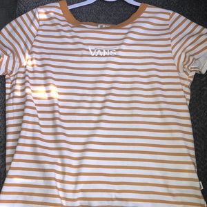 Yellow and white vans shirt